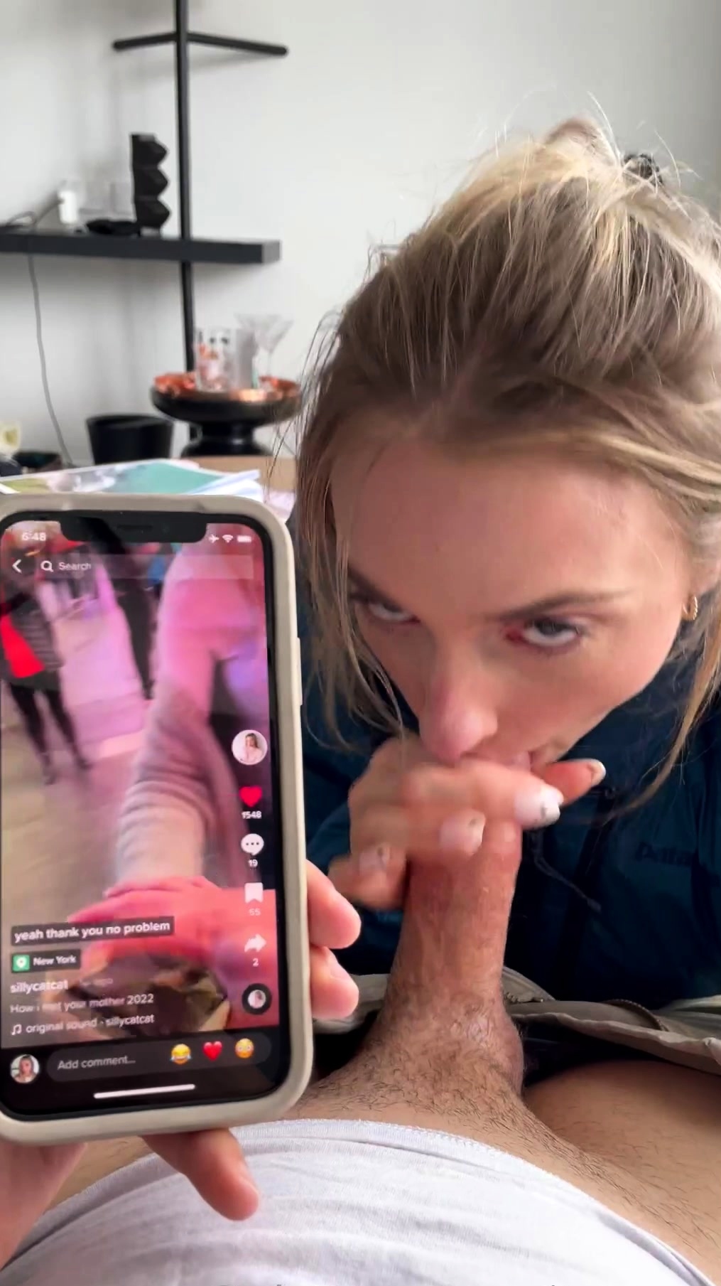 amateur blonde blowjob porn